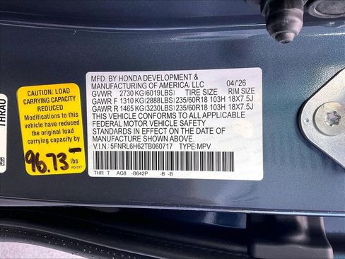 New 2026 Honda Odyssey EX-L image 17