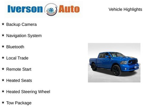 Used 2018 RAM 1500 Sport w/ Hydro Blue Sport Package AWD/4WD image 2