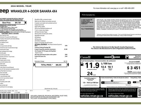 Used 2024 Jeep Wrangler Sahara AWD/4WD image 3