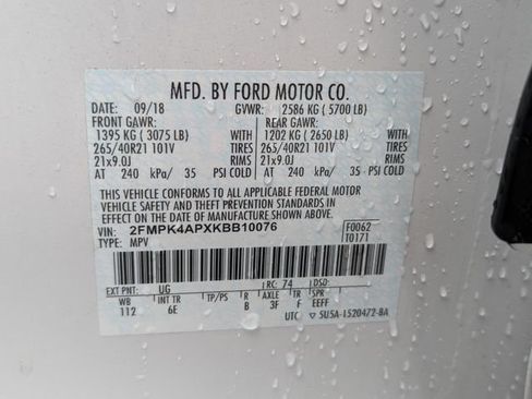 Used 2019 Ford Edge ST w/ Equipment Group 401A AWD/4WD image 10