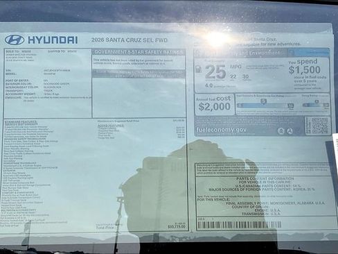 New 2026 Hyundai Santa Cruz SEL FWD image 14