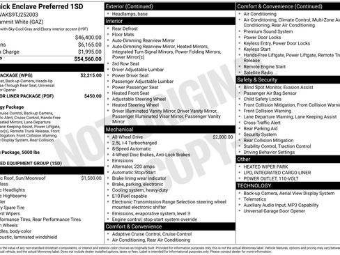 New 2026 Buick Enclave Preferred w/ Power Package AWD/4WD image 46
