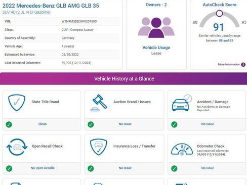 Used 2022 Mercedes-Benz GLB 35 AMG 4MATIC image 3