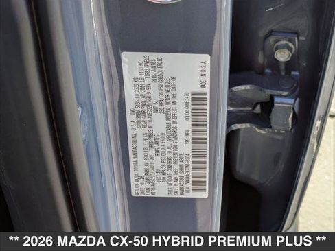 New 2026 MAZDA CX-50 2.5 Hybrid w/ Weather Package AWD/4WD image 15