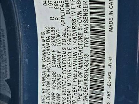 Certified 2025 Honda Civic Sport image 24