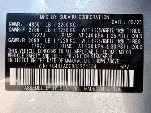 Used 2025 Subaru Outback Premium AWD/4WD image 53
