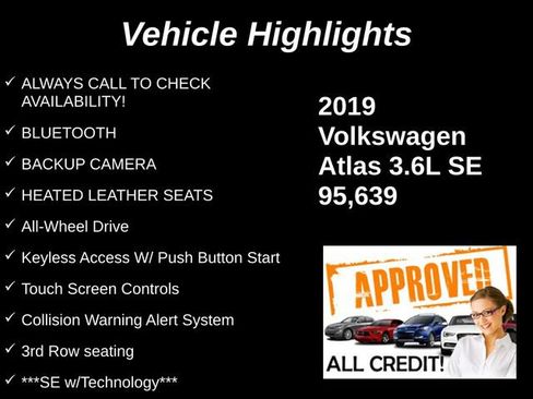 Used 2019 Volkswagen Atlas SE AWD/4WD image 9