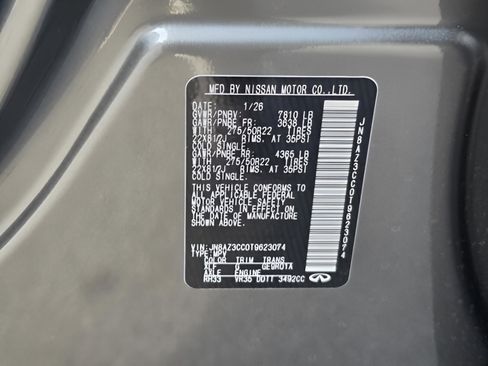 New 2026 INFINITI QX80 Autograph w/ Premium Cargo Package AWD/4WD image 31