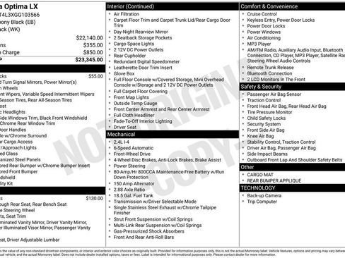 Used 2016 Kia Optima LX image 35