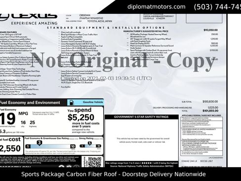 Used 2021 Lexus LC 500 Coupe image 2