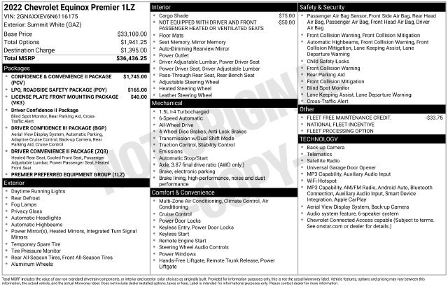 Used 2022 Chevrolet Equinox Premier AWD/4WD image 42