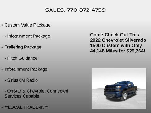 Used 2022 Chevrolet Silverado 1500 Custom image 10