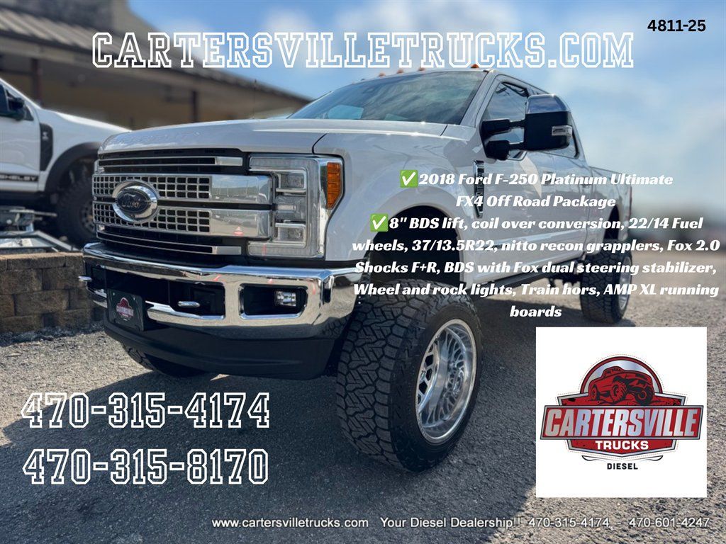 Used 2018 Ford F250 Platinum w/ Platinum Ultimate Package AWD/4WD image 1
