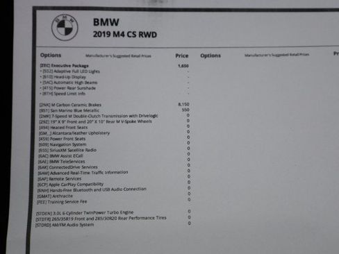 Used 2019 BMW M4 CS w/ Executive Package RWD image 43