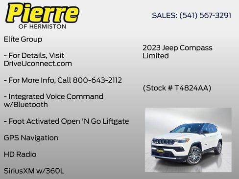 Used 2023 Jeep Compass Limited w/ Elite Group AWD/4WD image 30