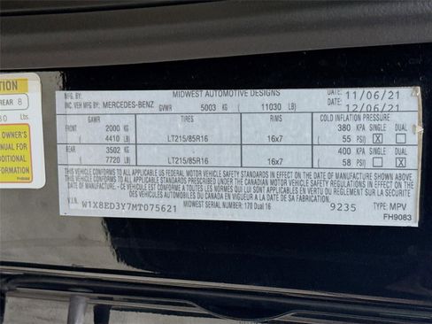 Used 2021 Mercedes-Benz Sprinter 3500 image 14