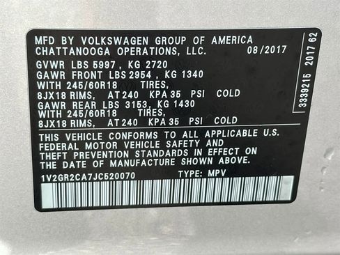 Used 2018 Volkswagen Atlas S image 25