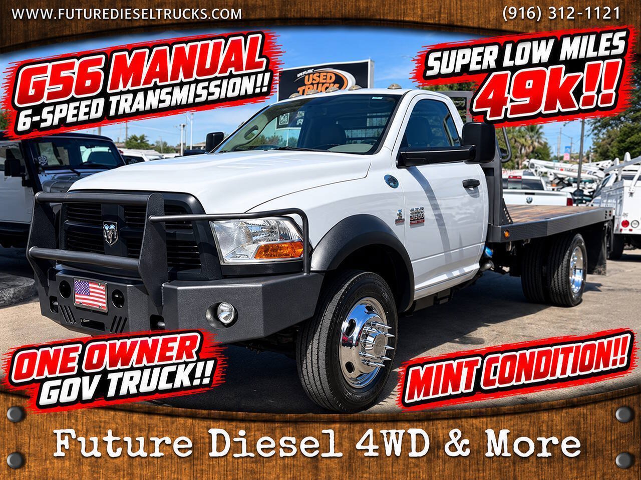 Used 2012 RAM 5500 4x4 Regular Cab w/ Ambulance Prep Group image 1