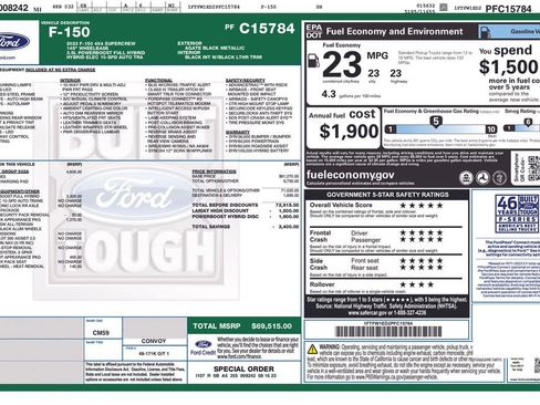 Used 2023 Ford F150 Lariat w/ Equipment Group 502A High image 2