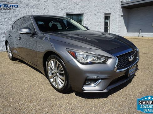 Used 2021 INFINITI Q50 Luxe w/ Seat & Sound Package AWD/4WD image 1