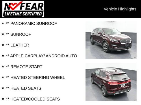 Used 2019 Lincoln MKC Reserve w/ MKC Climate Package FWD image 2