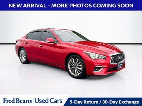 Used 2021 INFINITI Q50 Luxe w/ Seat & Sound Package AWD/4WD image 1