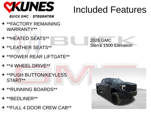 New 2026 GMC Sierra 1500 Elevation w/ Elevation Premium Package AWD/4WD image 3