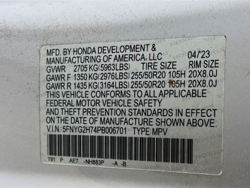 Certified 2023 Honda Pilot Touring image 40