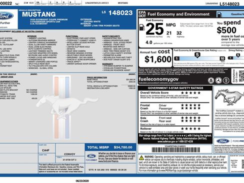 Used 2020 Ford Mustang Premium image 3