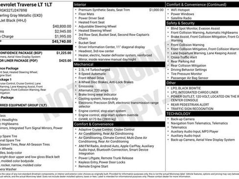 New 2026 Chevrolet Traverse LT w/ Driver Confidence Package image 2