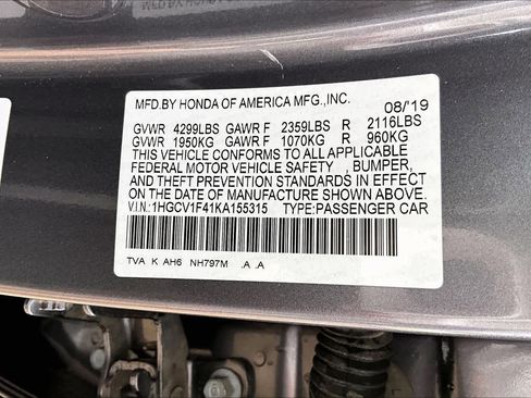 Used 2019 Honda Accord EX image 34