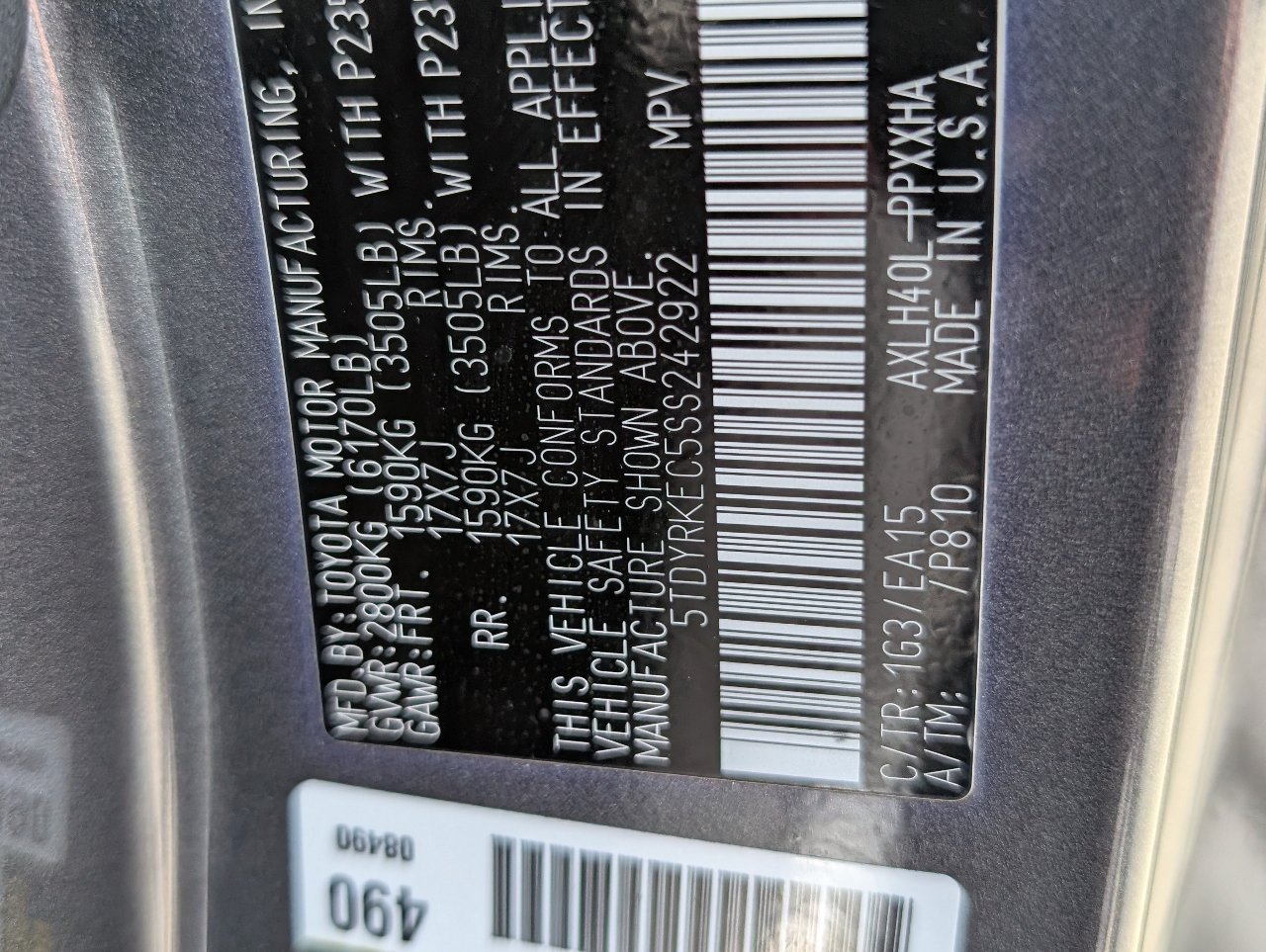 Used 2025 Toyota Sienna XLE FWD image 22