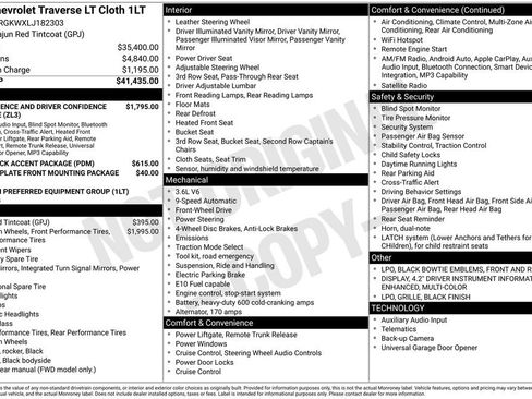 Used 2020 Chevrolet Traverse LT image 3