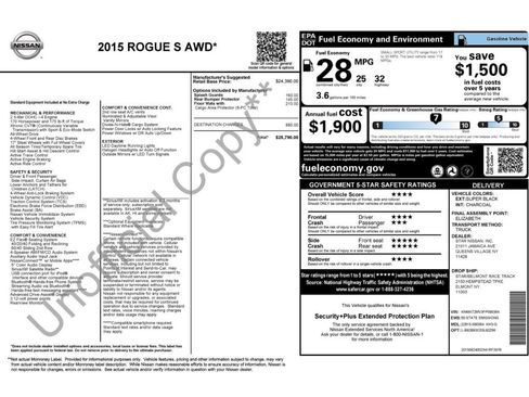 Used 2015 Nissan Rogue S image 2