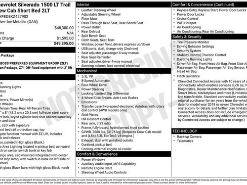 Used 2019 Chevrolet Silverado 1500 LT Trail Boss image 6