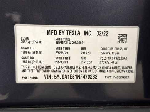Used 2022 Tesla Model S Plaid AWD/4WD image 27