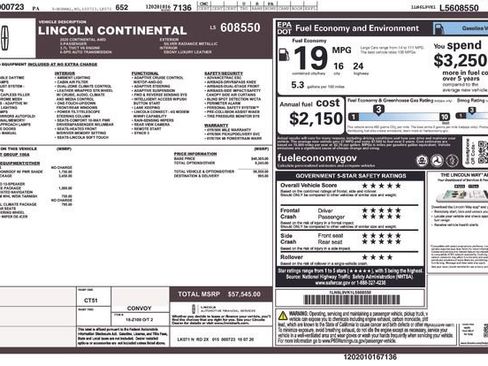 Used 2020 Lincoln Continental AWD w/ Premium Package image 40