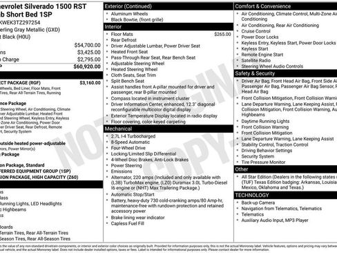 New 2026 Chevrolet Silverado 1500 RST w/ RST Select Package image 10
