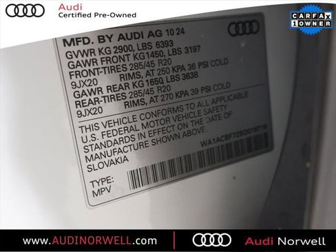 Certified 2025 Audi Q7 2.0T Premium w/ Convenience Package image 3
