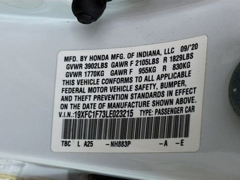 Used 2020 Honda Civic EX-L image 33