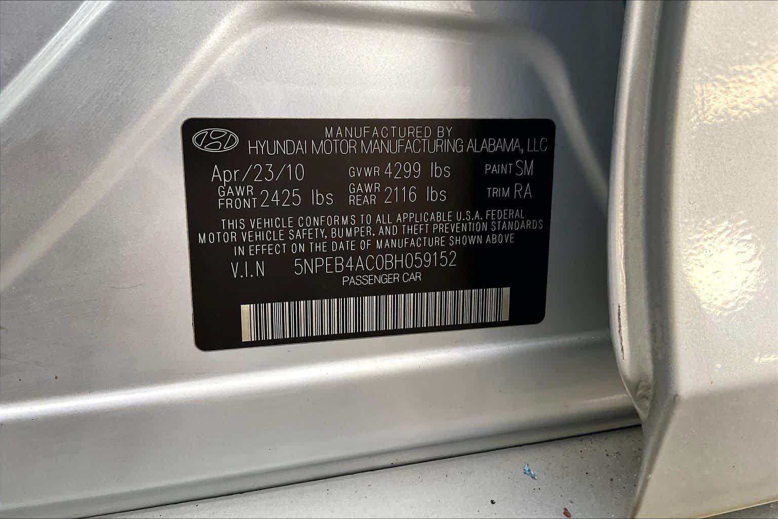 Used 2011 Hyundai Sonata GLS FWD image 32