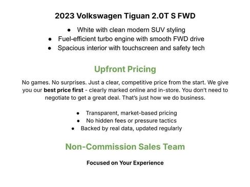 Used 2023 Volkswagen Tiguan S w/ IQ.Drive Package FWD image 46