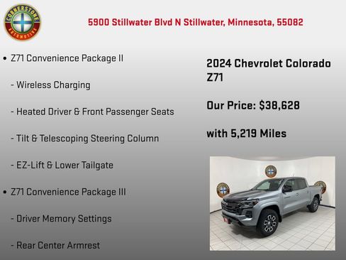Used 2024 Chevrolet Colorado Z71 w/ Z71 Convenience Package 2 image 15