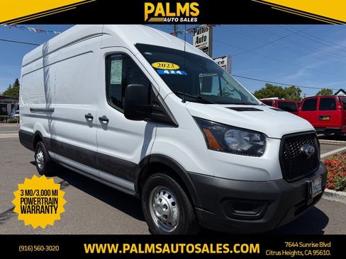 Used 2023 Ford Transit 250 148 High Roof Extended AWD image 1