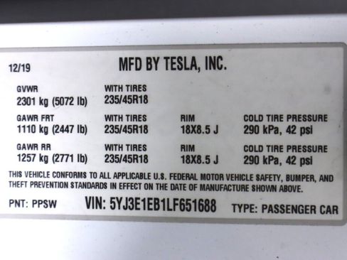 Used 2020 Tesla Model 3 Long Range AWD/4WD image 41