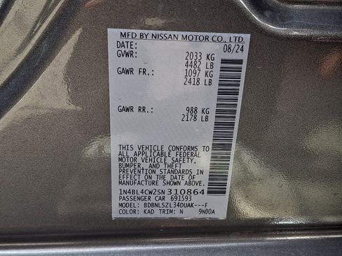 Certified 2025 Nissan Altima 2.5 SR w/ SR Premium Package AWD/4WD image 27
