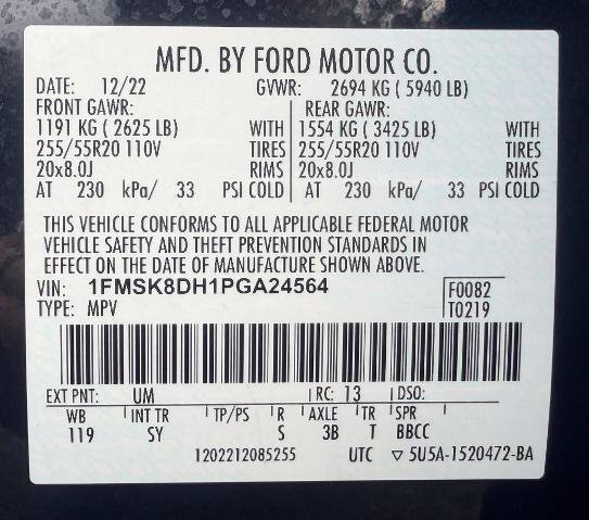 Certified 2023 Ford Explorer XLT w/ Equipment Group 202A AWD/4WD image 24