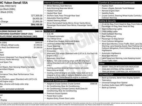 Used 2023 GMC Yukon Denali w/ Max Trailering Package AWD/4WD image 3