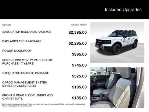 New 2026 Ford Bronco Sport Badlands w/ Sasquatch Badlands Package AWD/4WD image 5