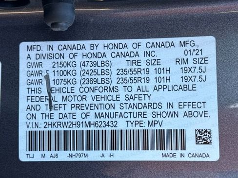 Used 2021 Honda CR-V Touring image 20